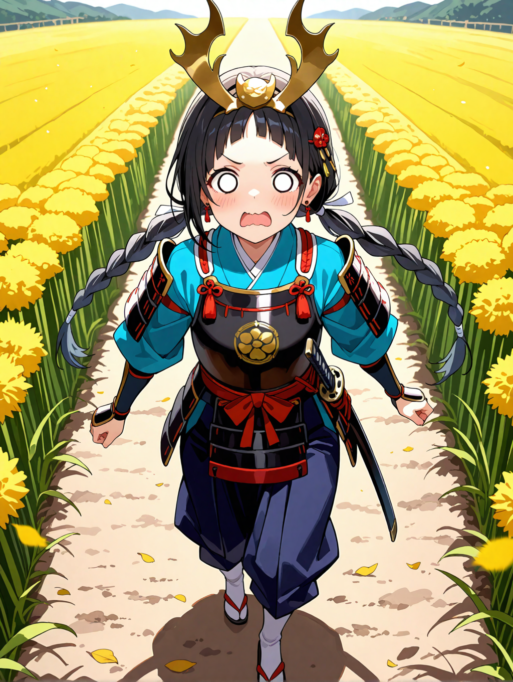 うちの子で唯一のツインテール（おさげは入りますか？）