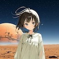 黒髪娘（背景挿入） 2枚目