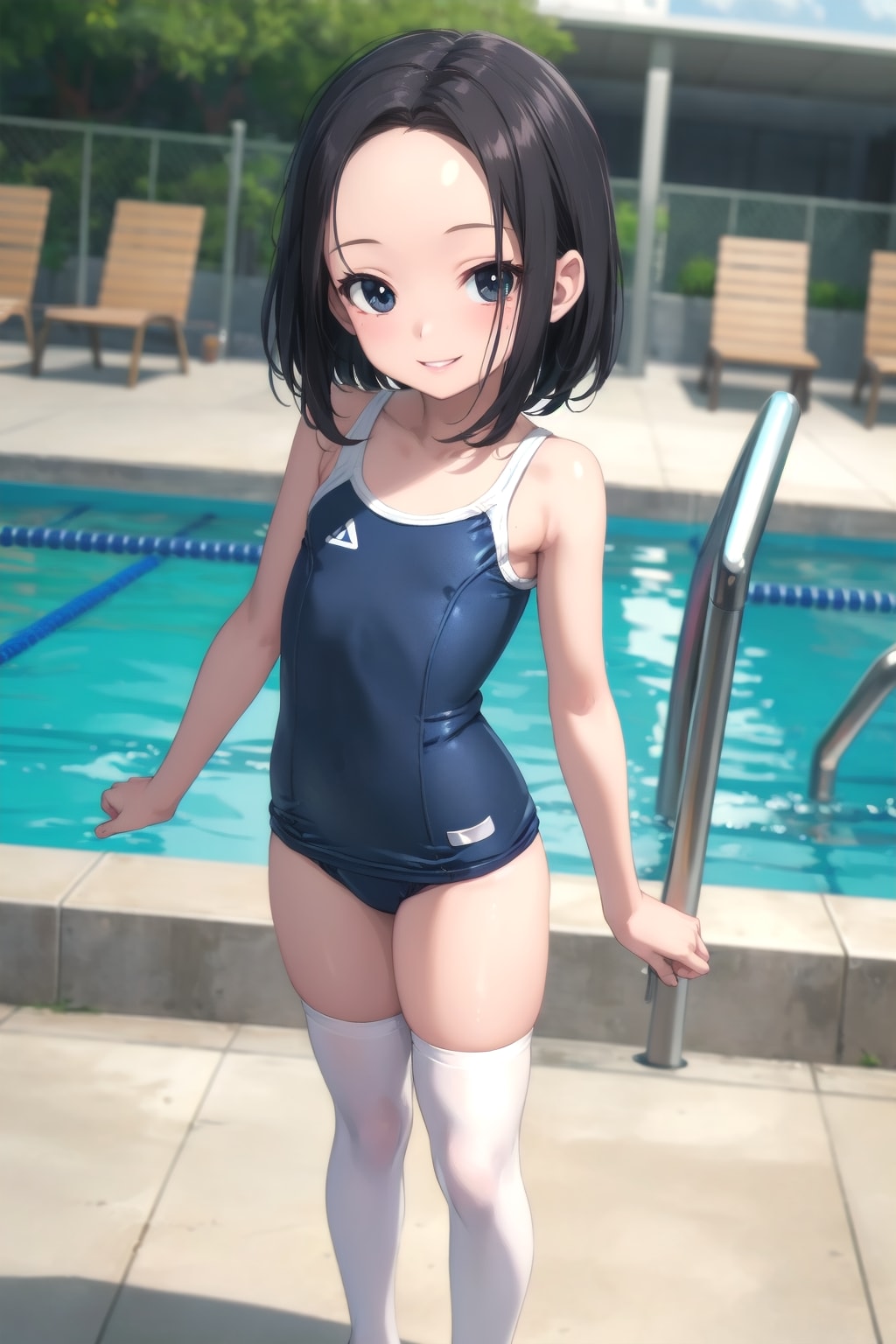 おでこちゃん with ニーハイ