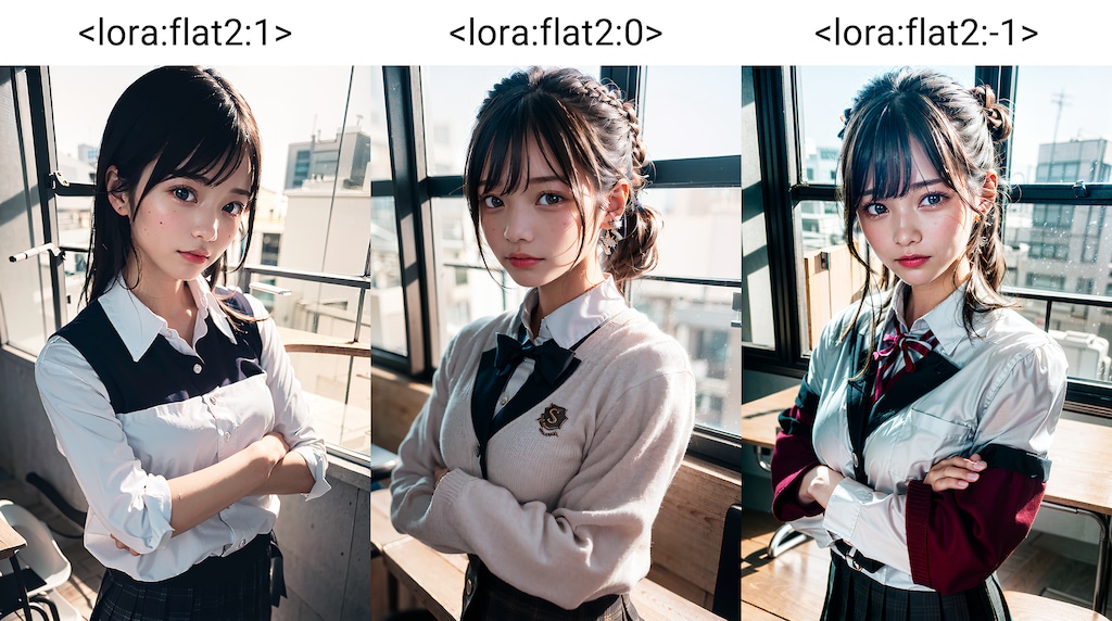 flatマイナス適用検証