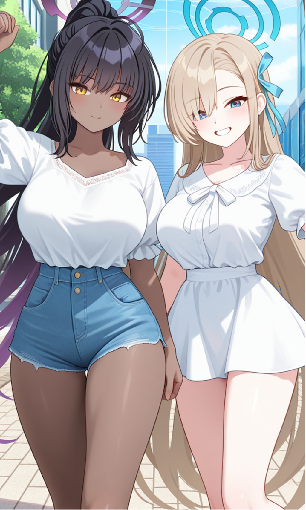 アスナとカリン　私服6