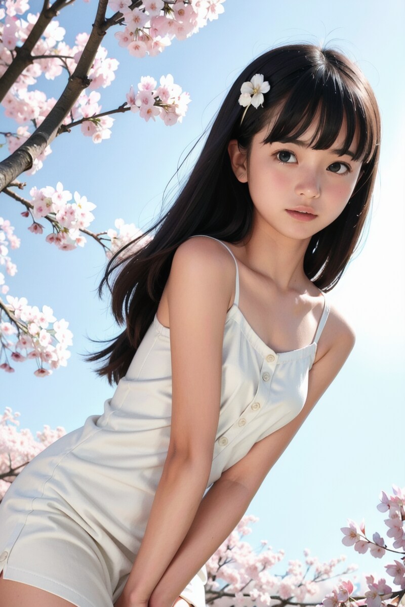 髪飾りの女の子