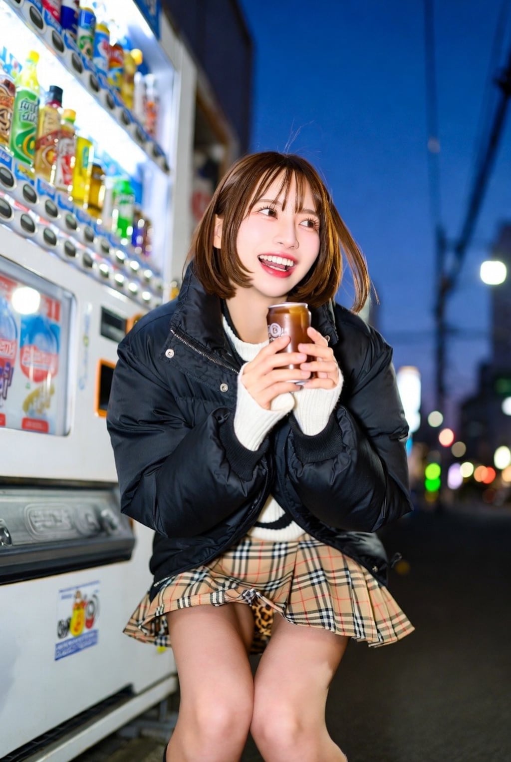 自販機パンチラ