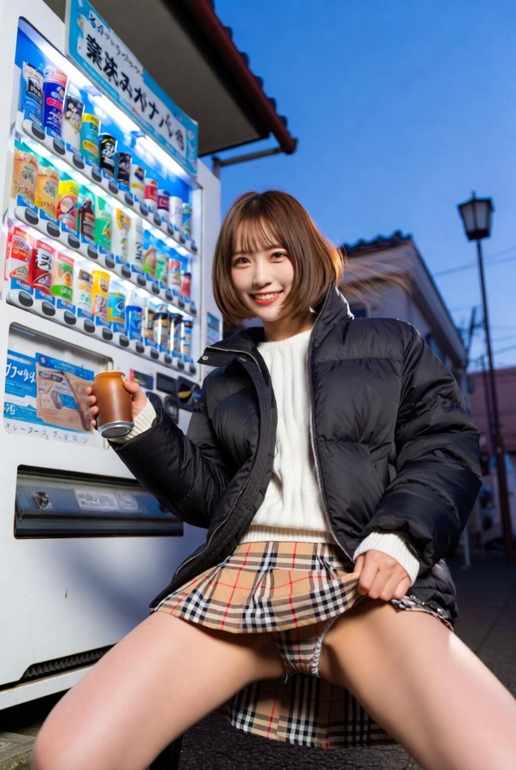 自販機パンチラ