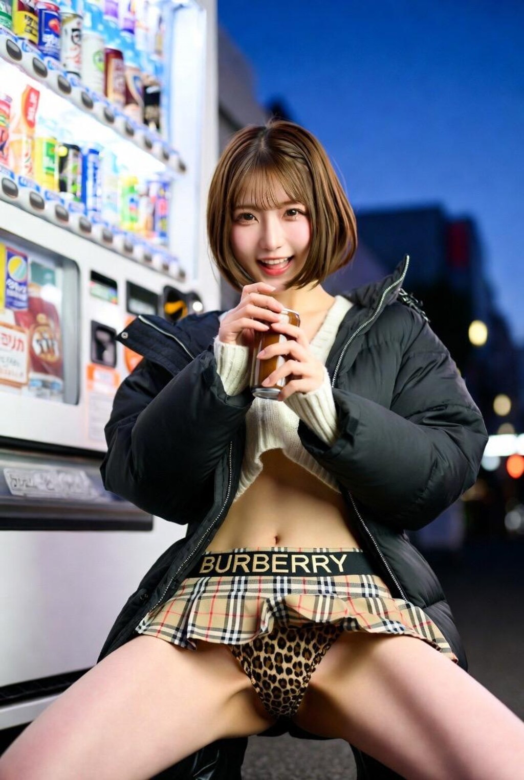 自販機パンチラ