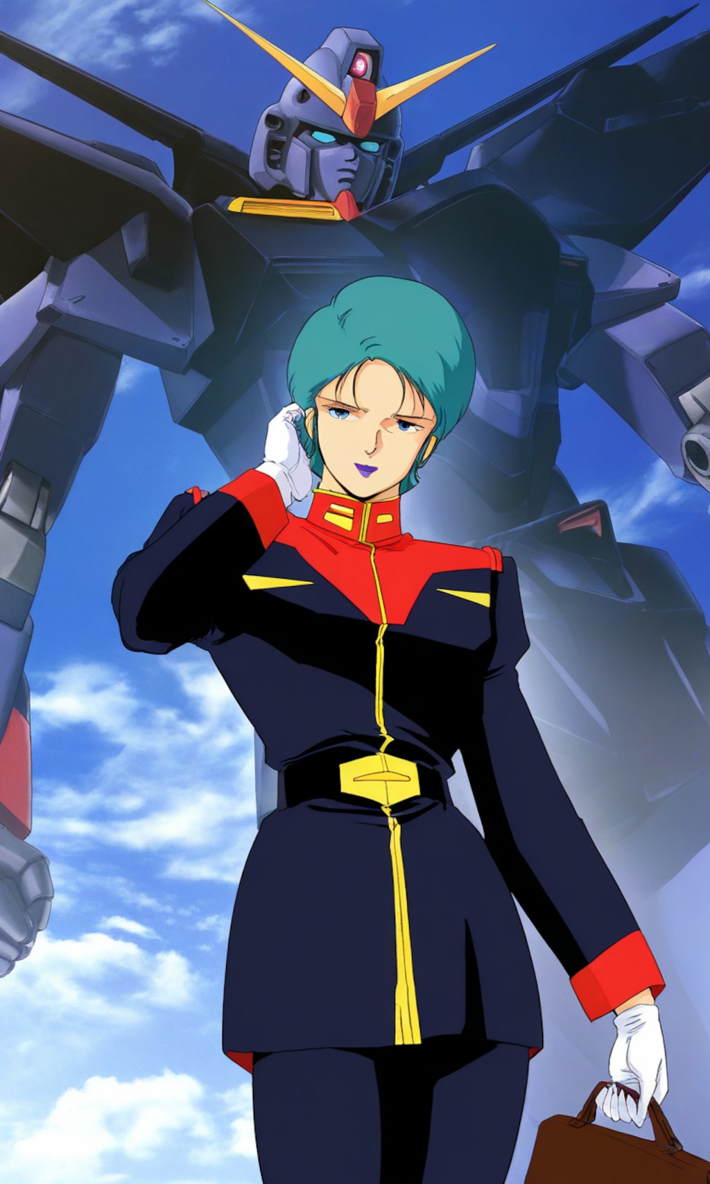 PixAIのLoRAモデルでフォウとサイコガンダム🇭🇰❣️