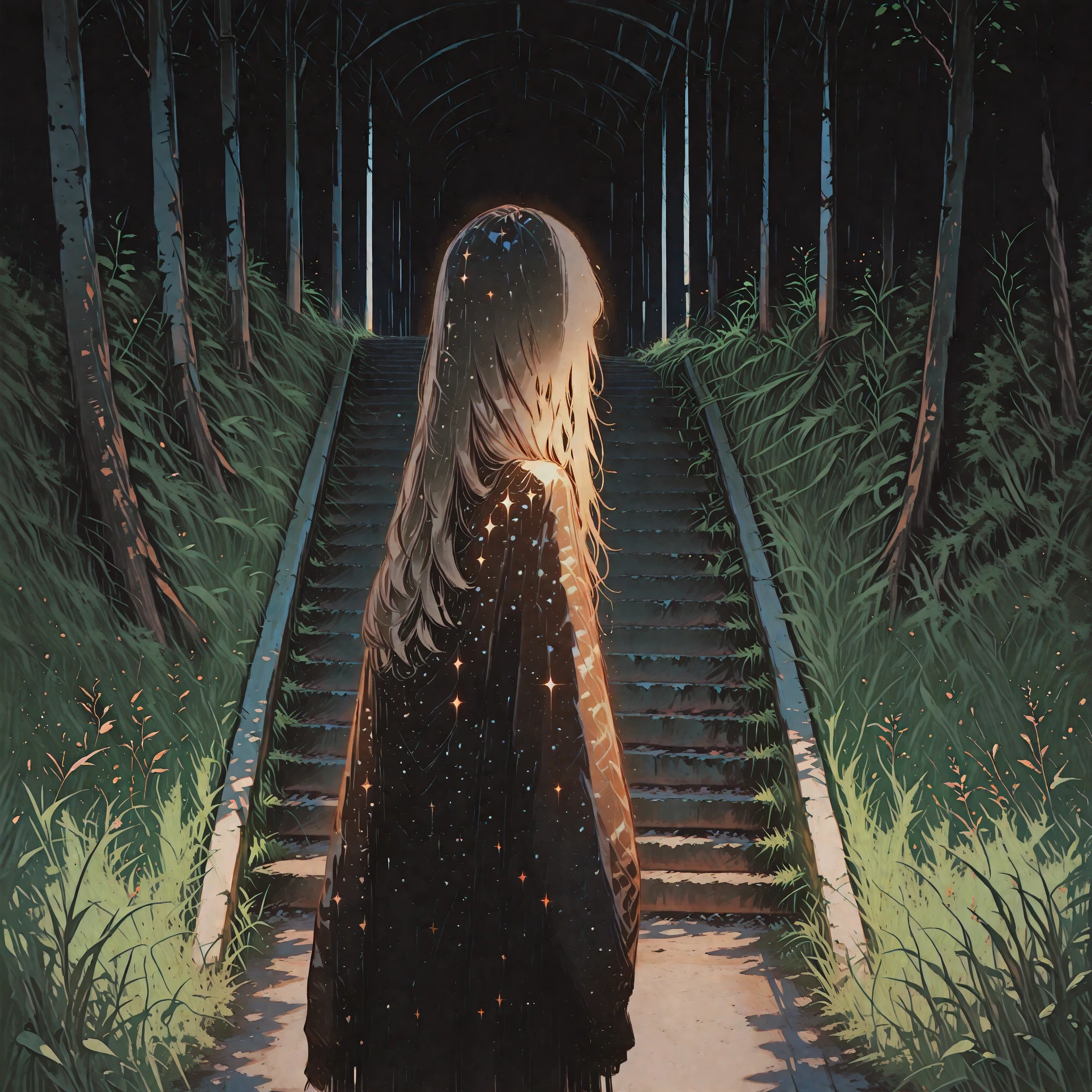 闇へ続く階段 | の人気AIイラスト・グラビア