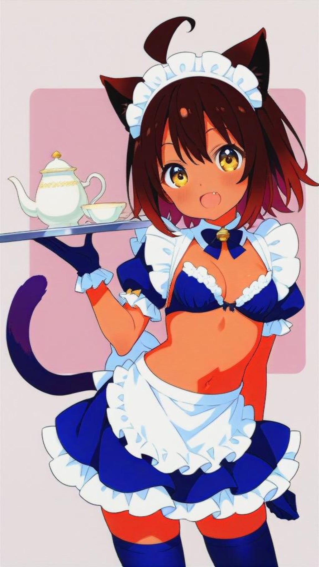 ランダム生成:ケモミミメイド娘ちゃん