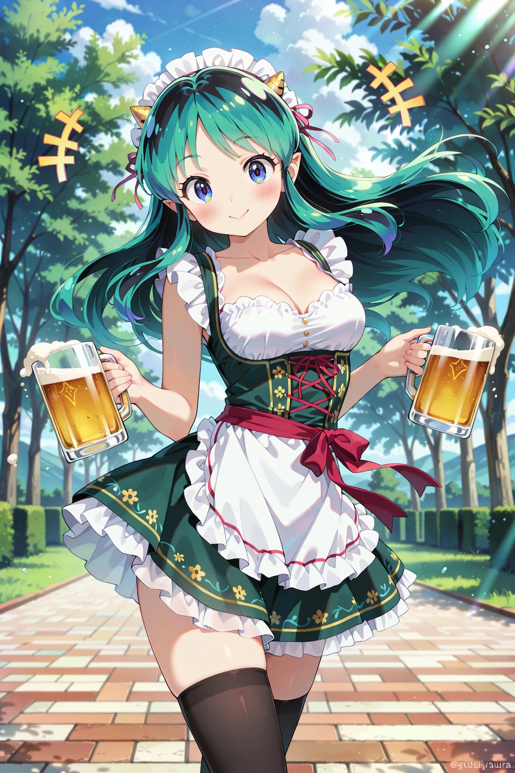 絶対領域に乾杯！ディアンドル・ラムちゃん Y706