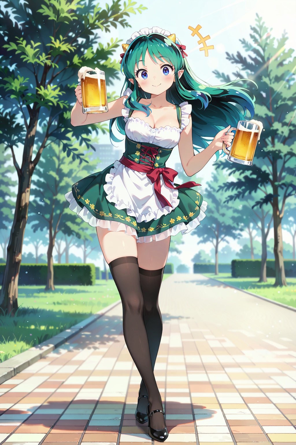 絶対領域に乾杯！ディアンドル・ラムちゃん Y706