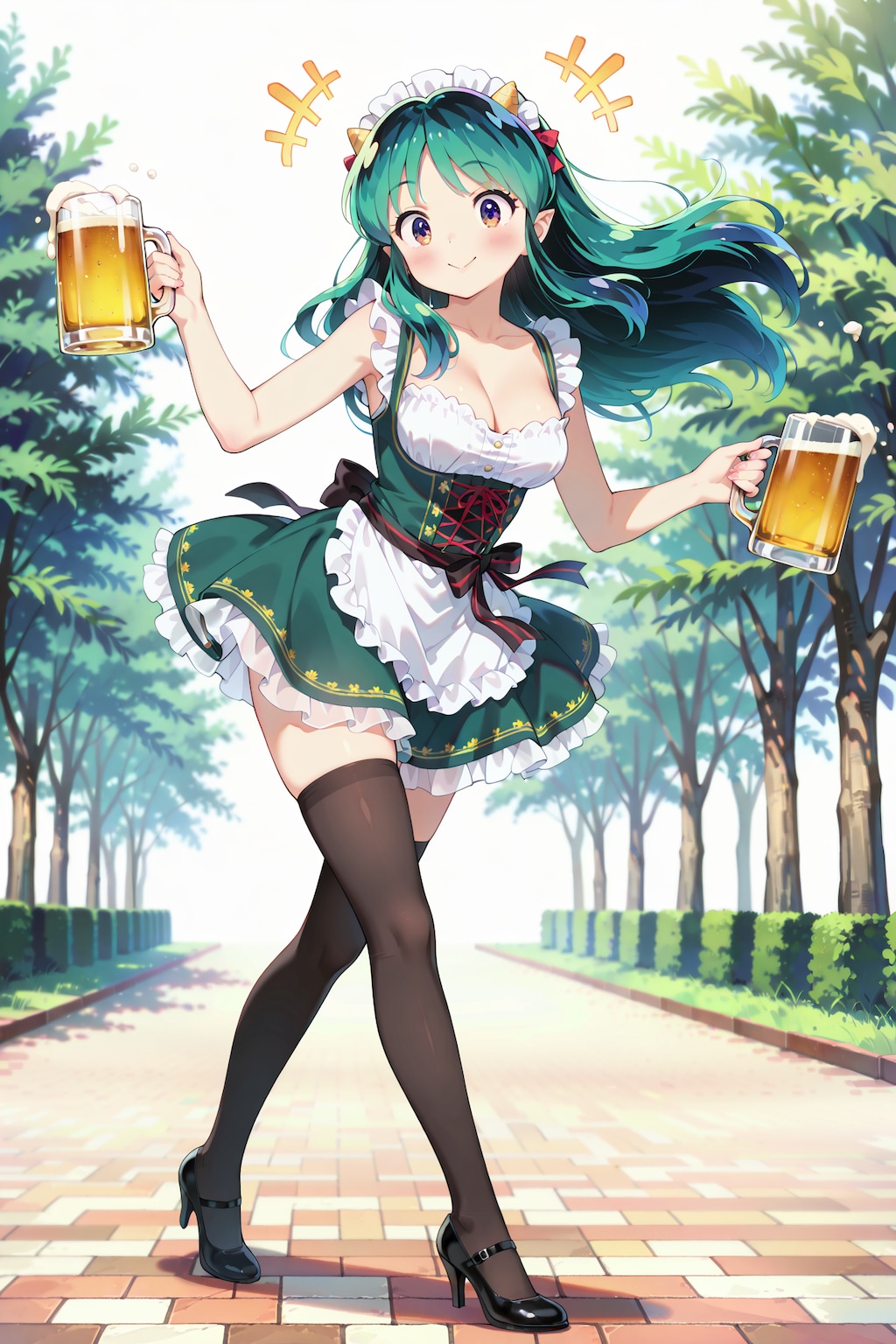 絶対領域に乾杯！ディアンドル・ラムちゃん Y706