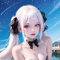 銀髪バニーガール 4枚目
