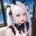 銀髪バニーガール 3枚目