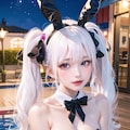 銀髪バニーガール 2枚目