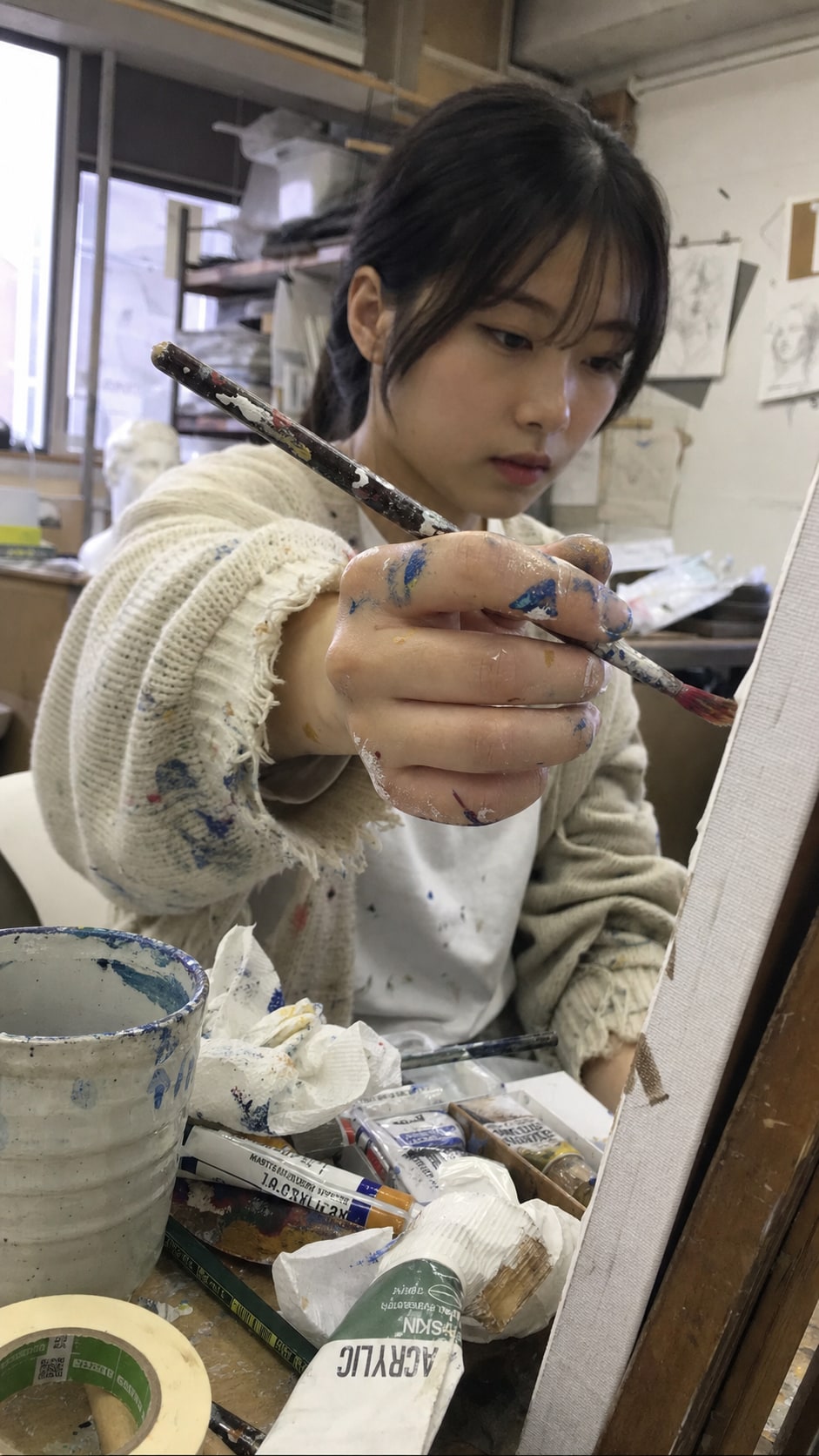 Colors on My Hands, Dreams on the Canvas