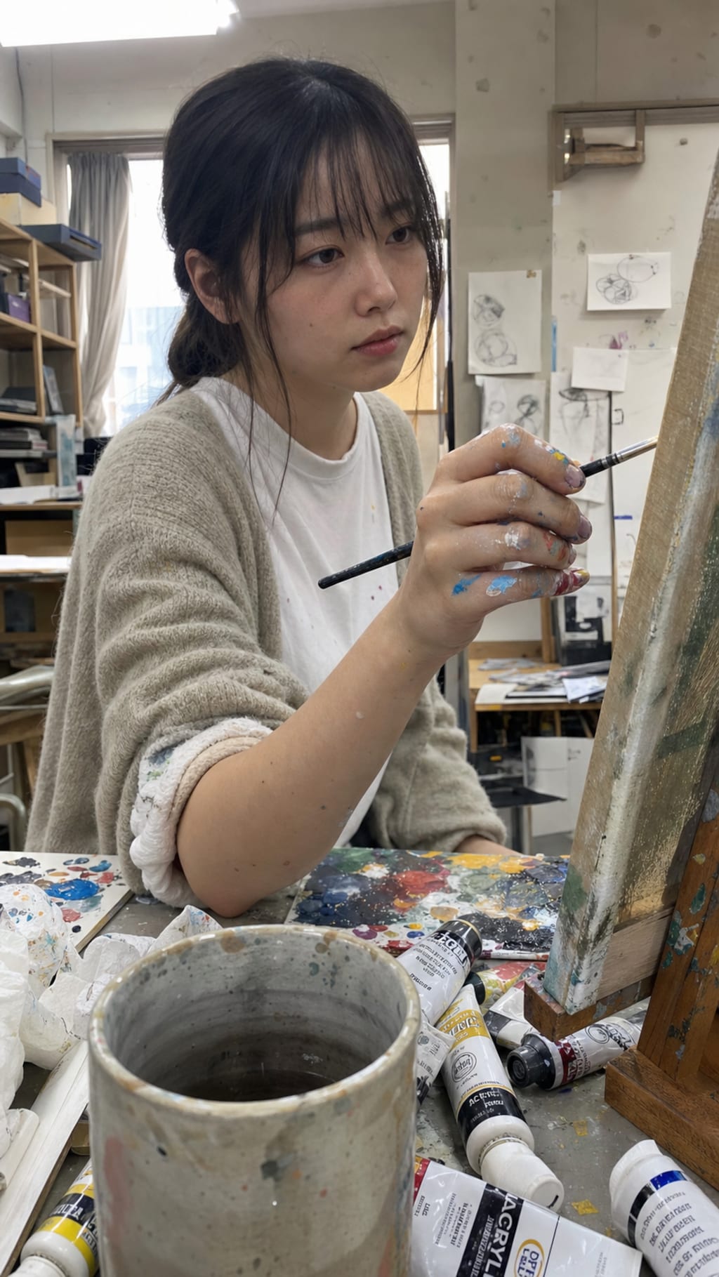 Colors on My Hands, Dreams on the Canvas