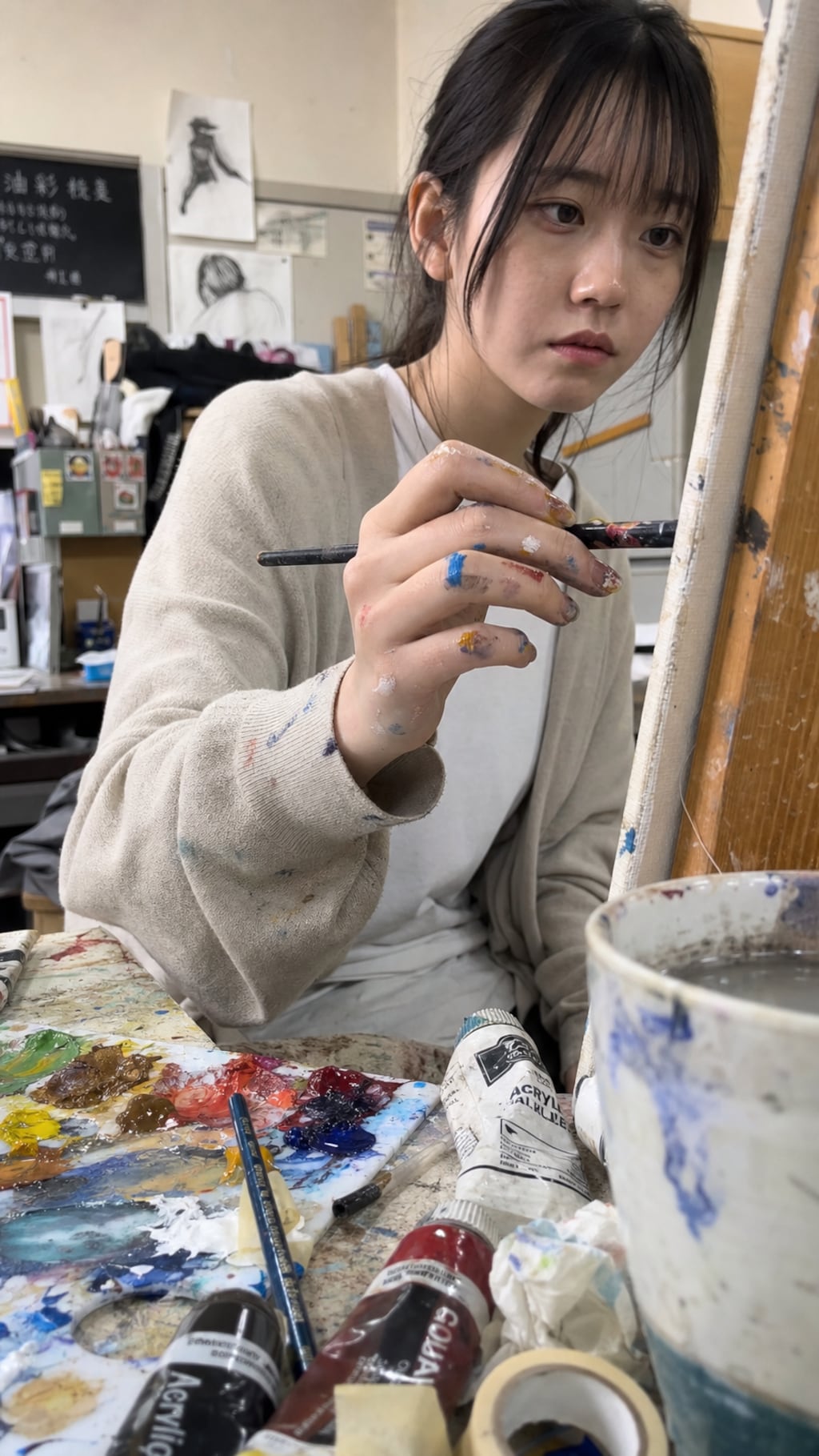 Colors on My Hands, Dreams on the Canvas
