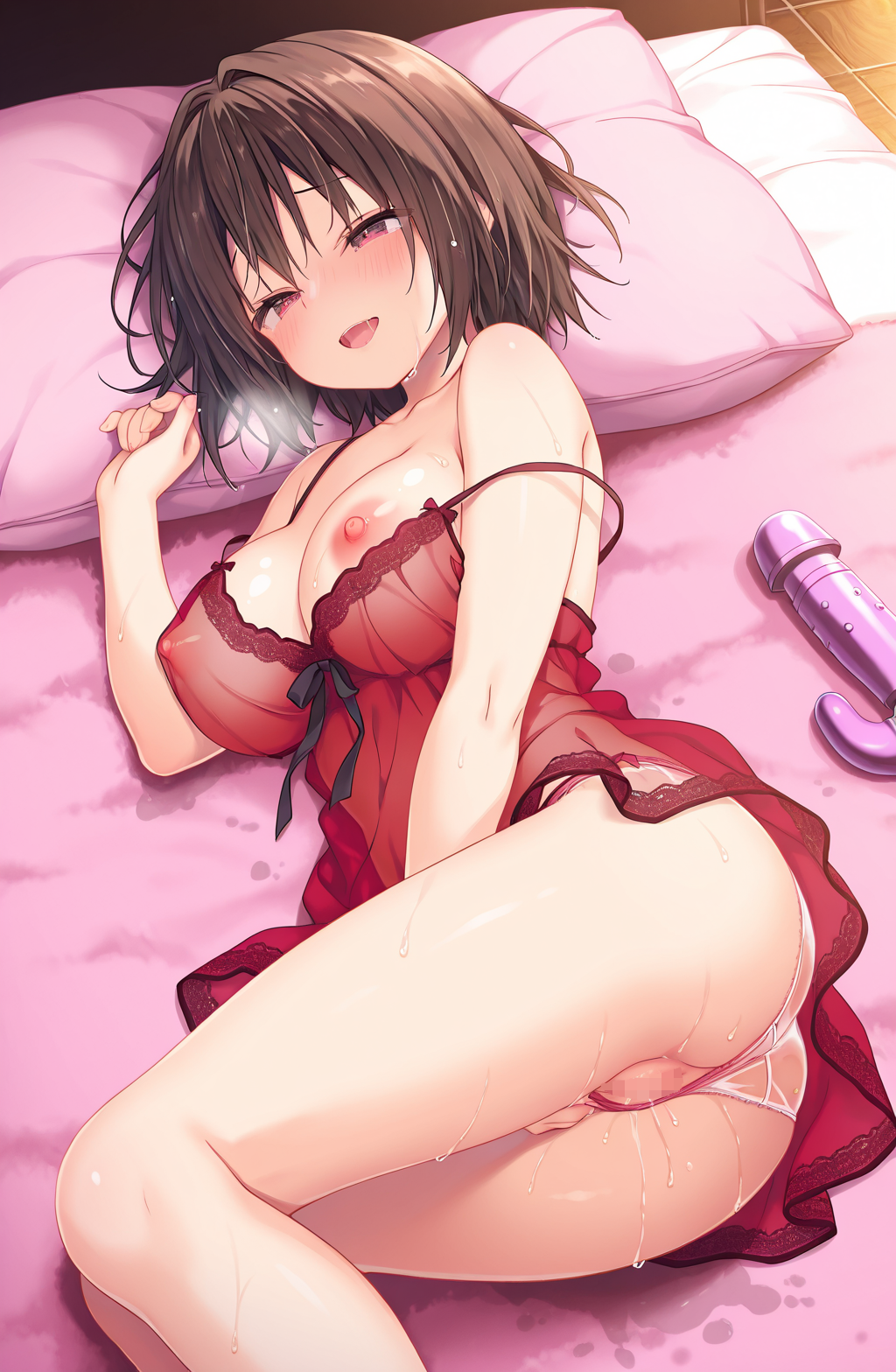 短髪ちゃんのオ〇ニー配信