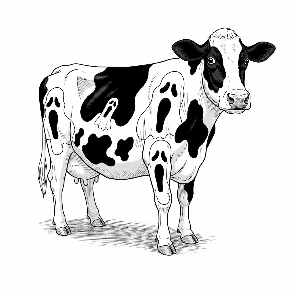 恐怖！人面牛(笑)