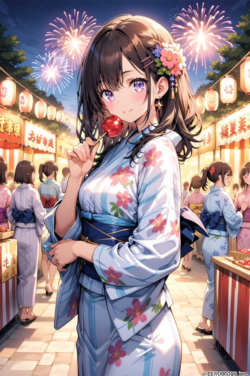 🎆夏祭り＋LARIMAR🎇 | の人気AIイラスト・グラビア