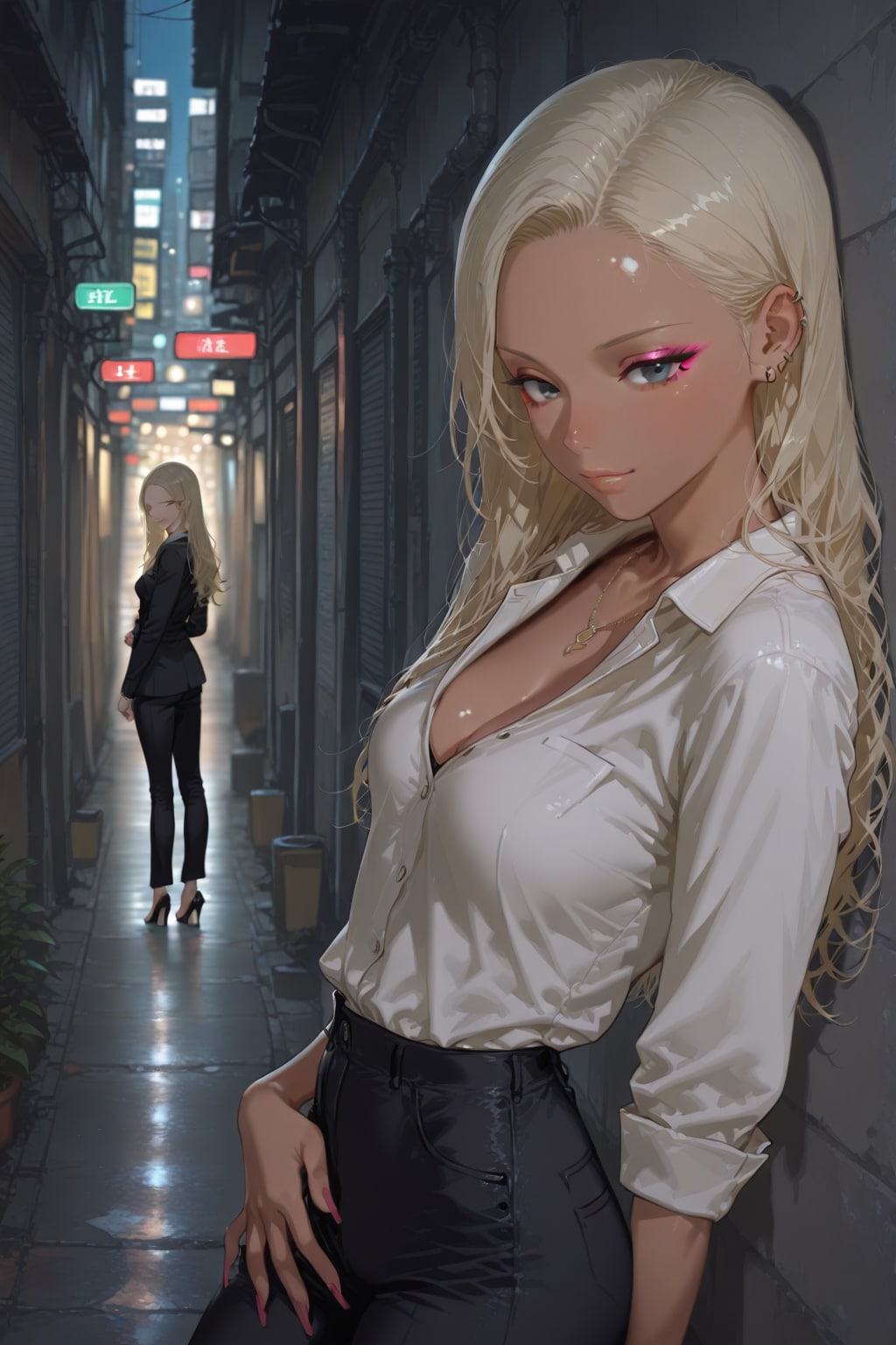 ギャル路地とバニー | の人気AIイラスト・グラビア