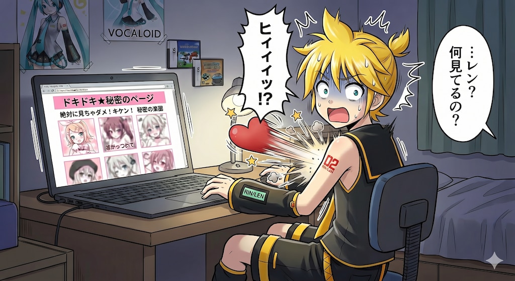 レン君秘密の閲覧タイム
