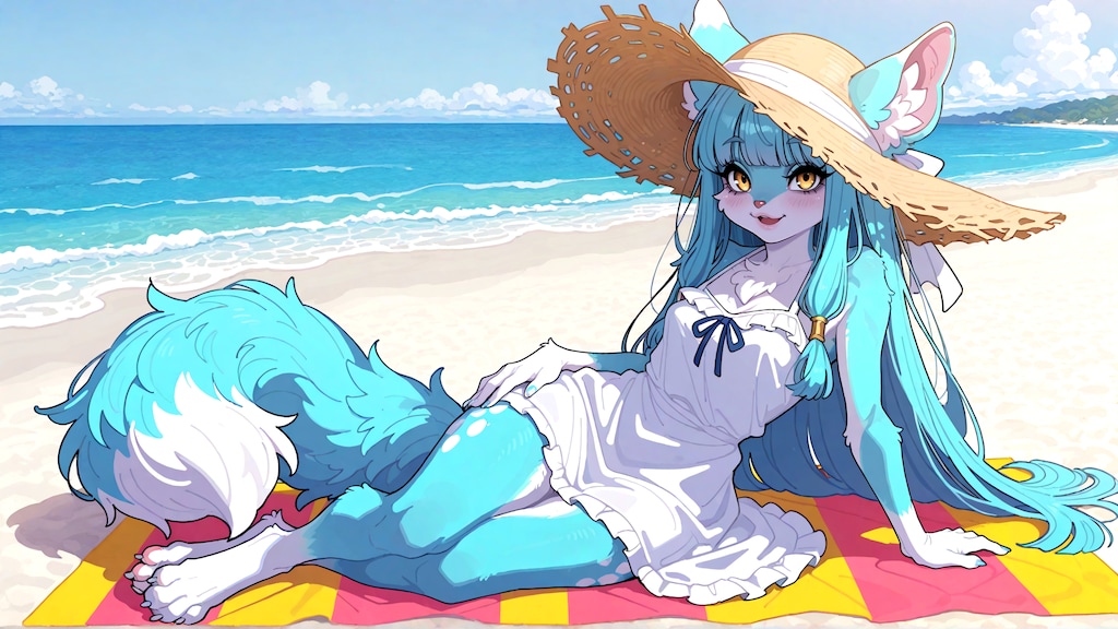 あっついにゃー
