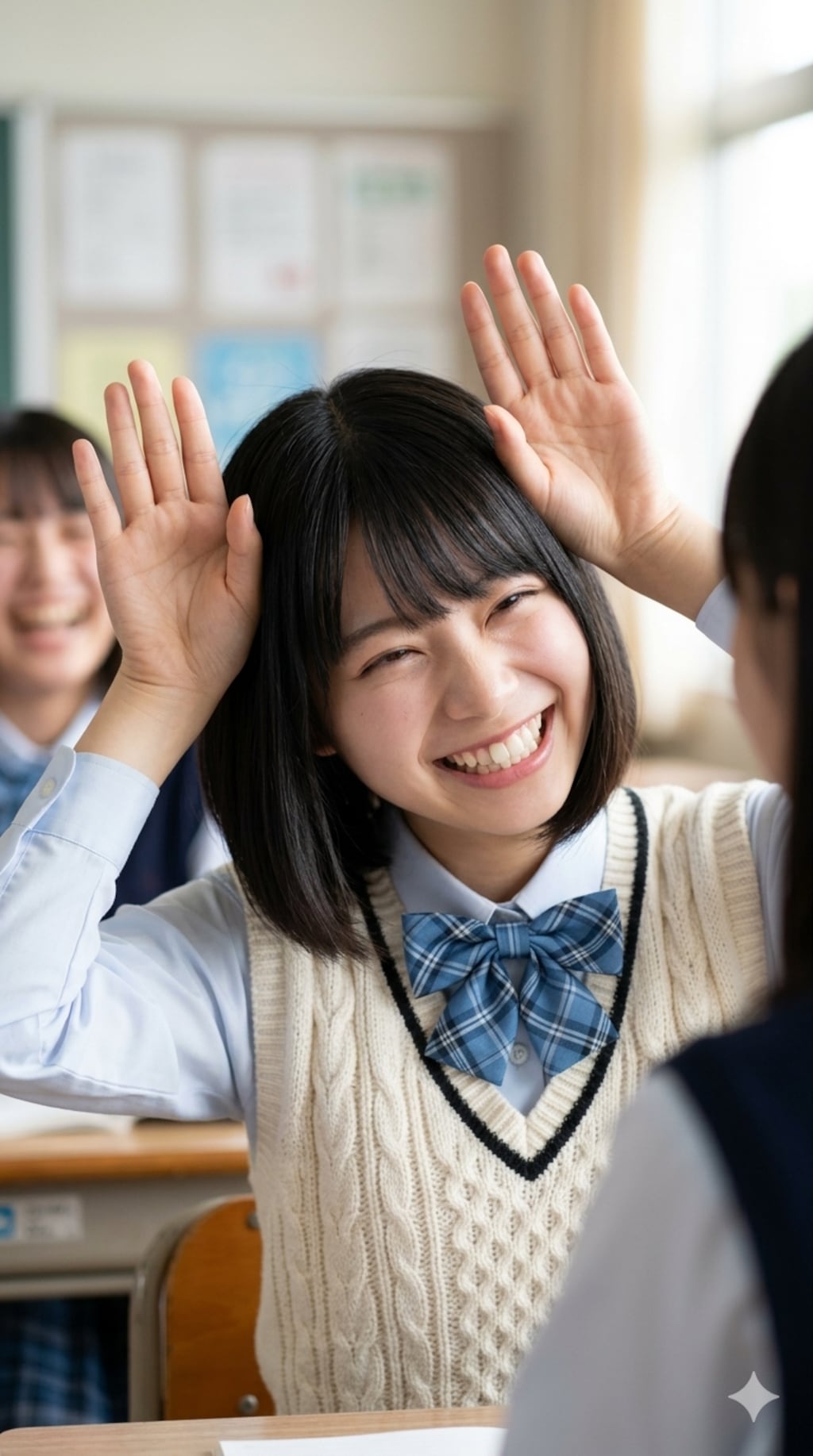 【全校生徒、緊急集合！！】教室で発生した“無限うさ耳連鎖”がもはや制御不能…ッ！！可愛さの暴力に理性が消滅し、僕の心は完全お祭り状態です！！💦✨