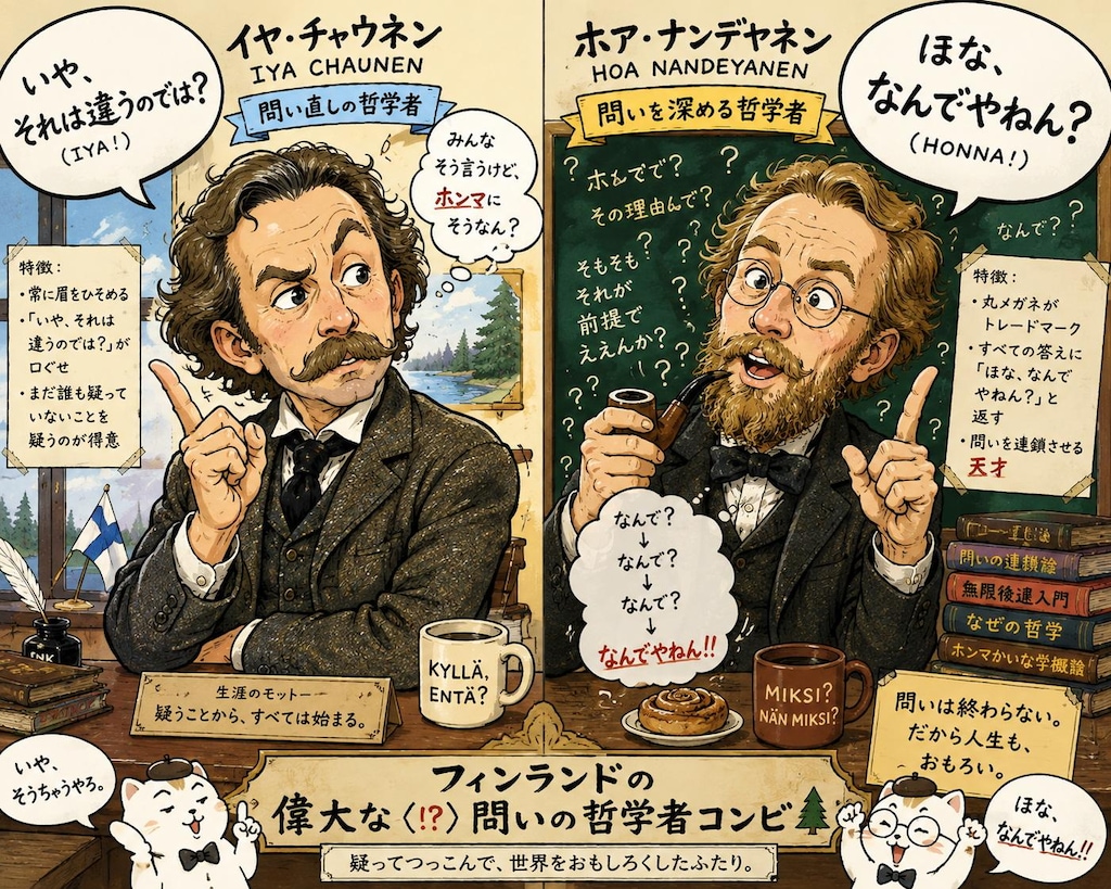 フィンランドの2人の思想家・ィヤ・チャウネン と ホヮ・ナンデヤネン