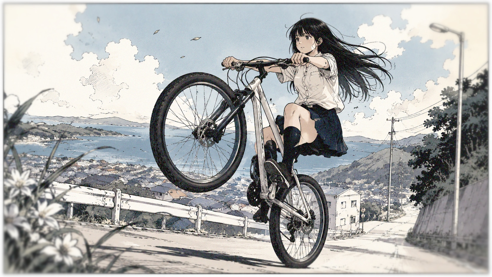black longhair girl
