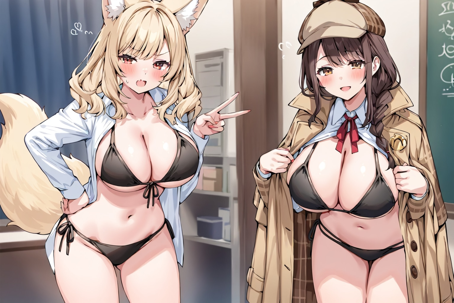 ビキニ探偵とキツネ助手
