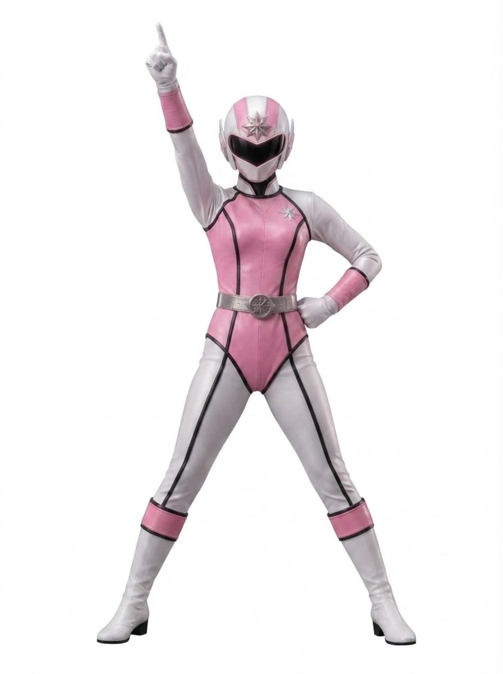 heroic pose