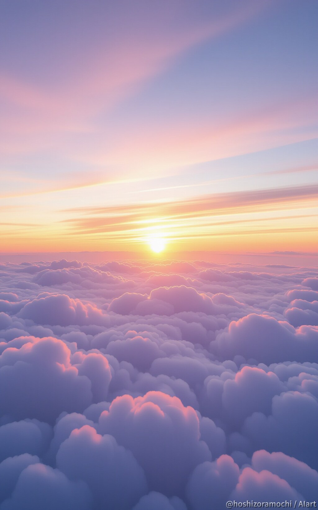 雲の上の色 —— 空の果てで、心が溶ける瞬間