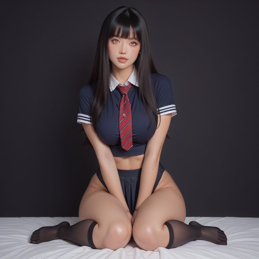 黒髪と制服と3