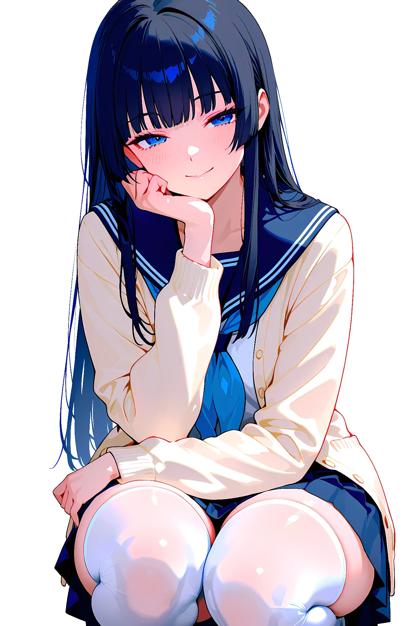 黒髪ロングちゃん | の人気AIイラスト・グラビア