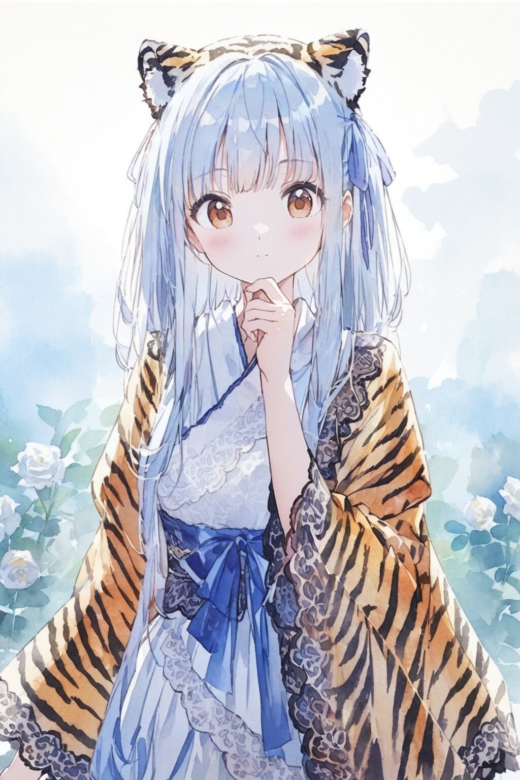 MIRAGE版 虎模様のレース着物