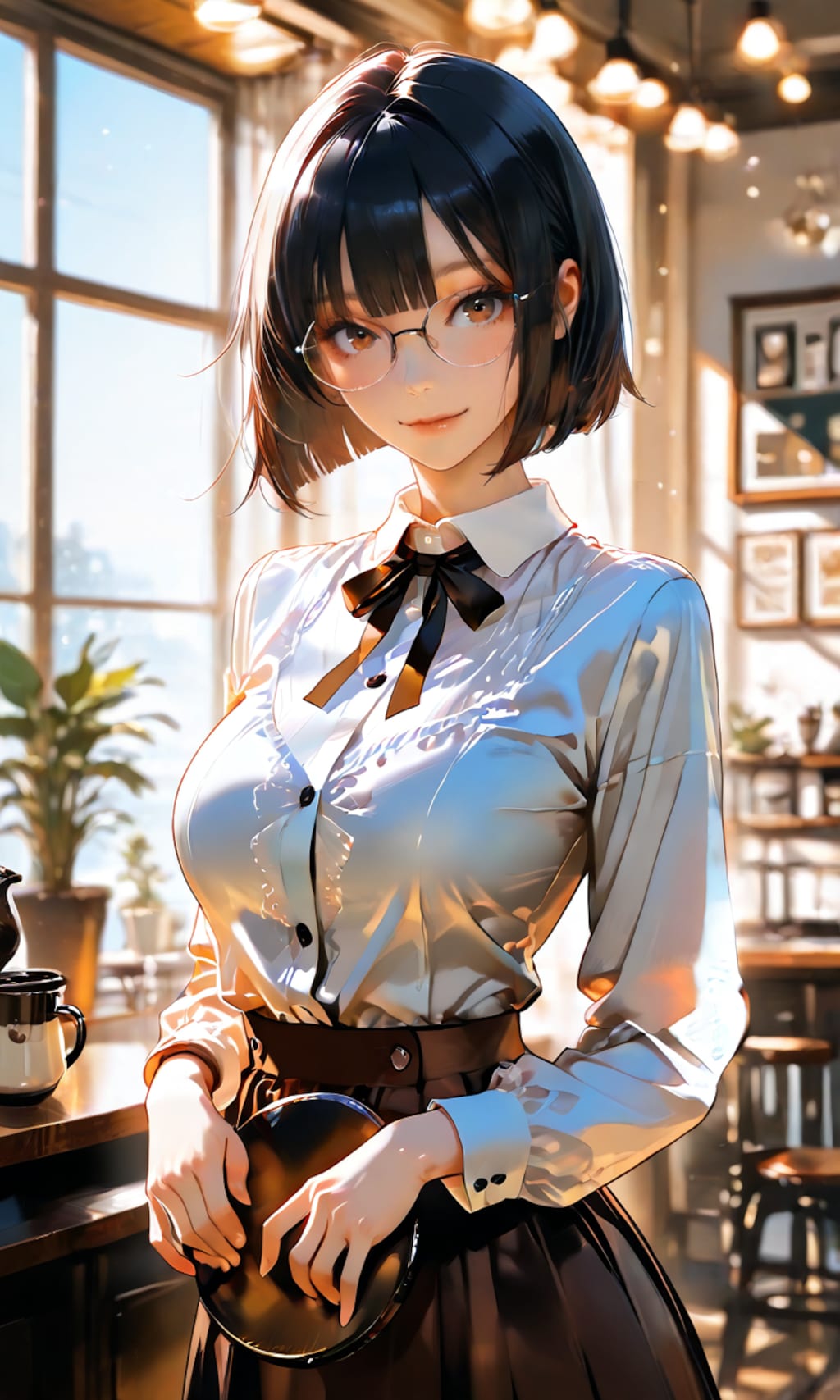 園原杏里と午後の喫茶店。いつもの一杯と、隣に座る小さな勇気