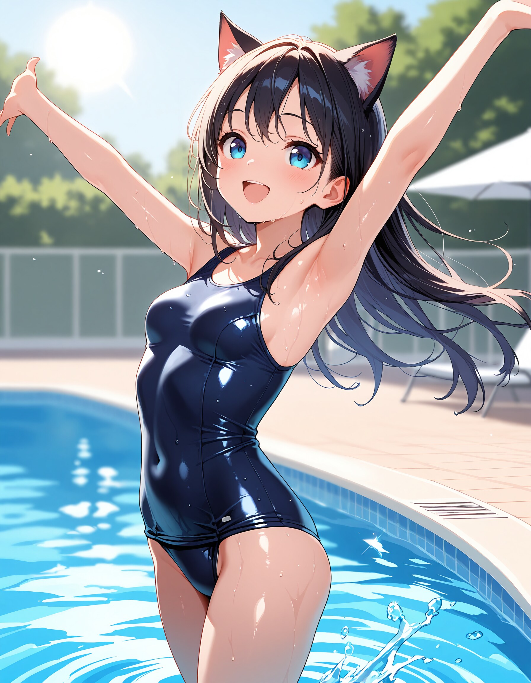 猫耳スク水ちゃん