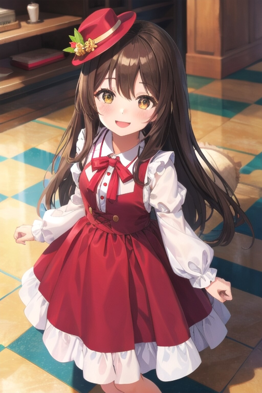 お帽子でオシャレをしてみたなごみちゃん🎩💓