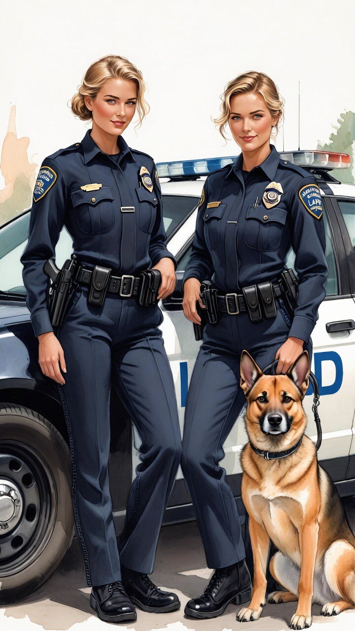 LAPD Officers with K-9 | の人気AIイラスト・グラビア
