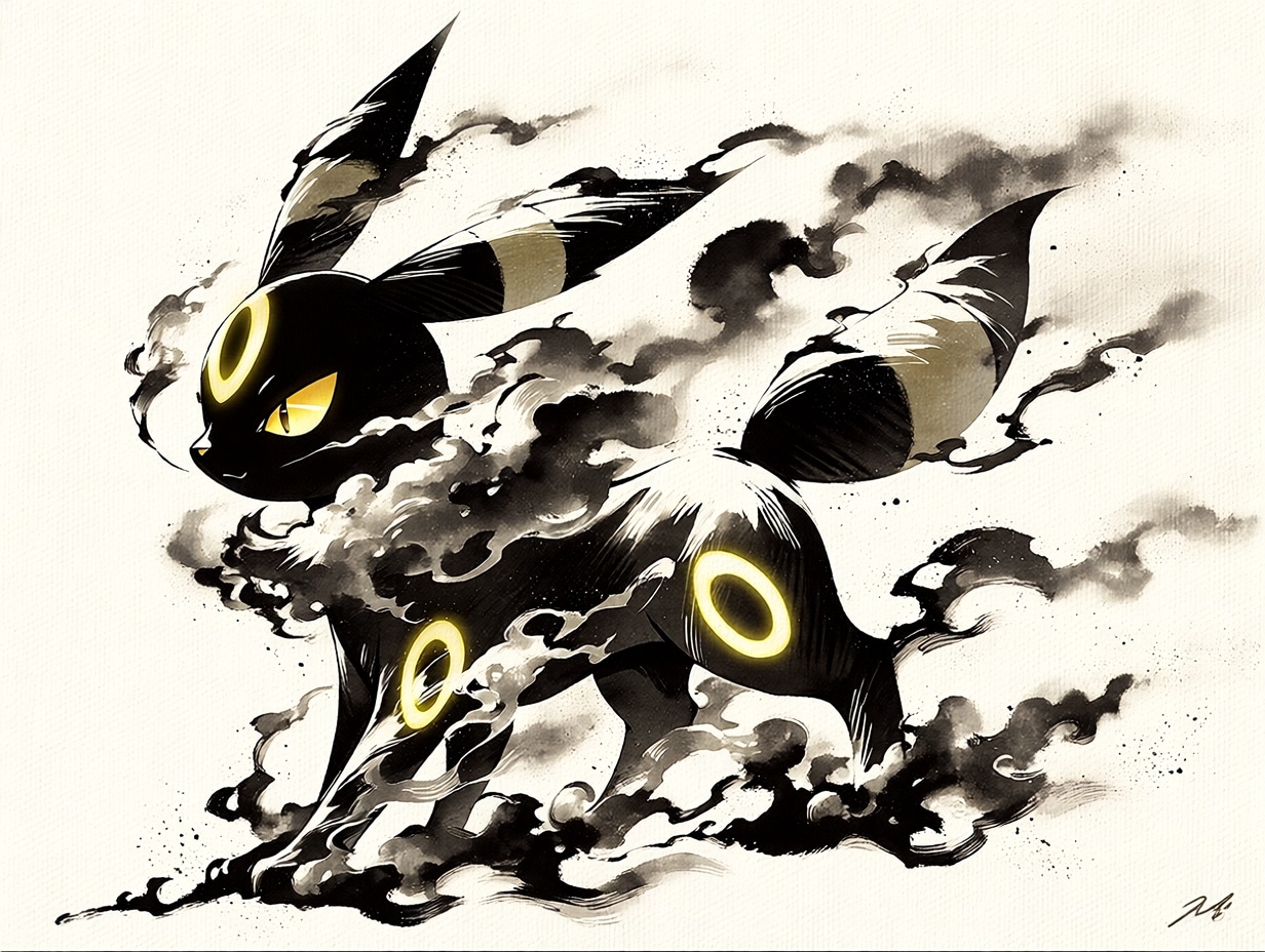 ブラッキー/ポケモン | の人気AIイラスト・グラビア