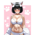 猫コス白下着アマレスラー女子 10枚目