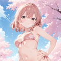 桜と言ったらビキニだよね♪ 8枚目