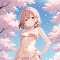 桜と言ったらビキニだよね♪ 4枚目
