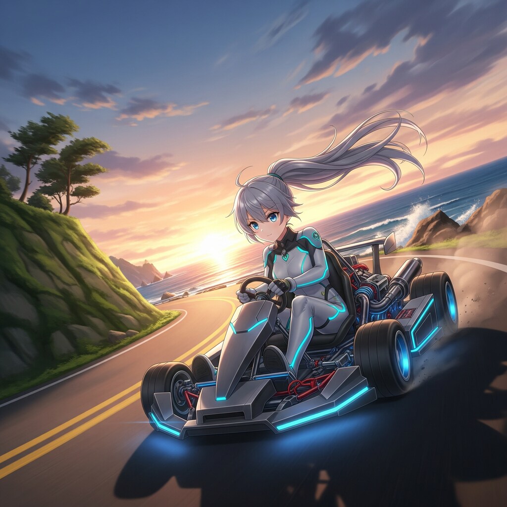 カートで海岸をドライブっ！