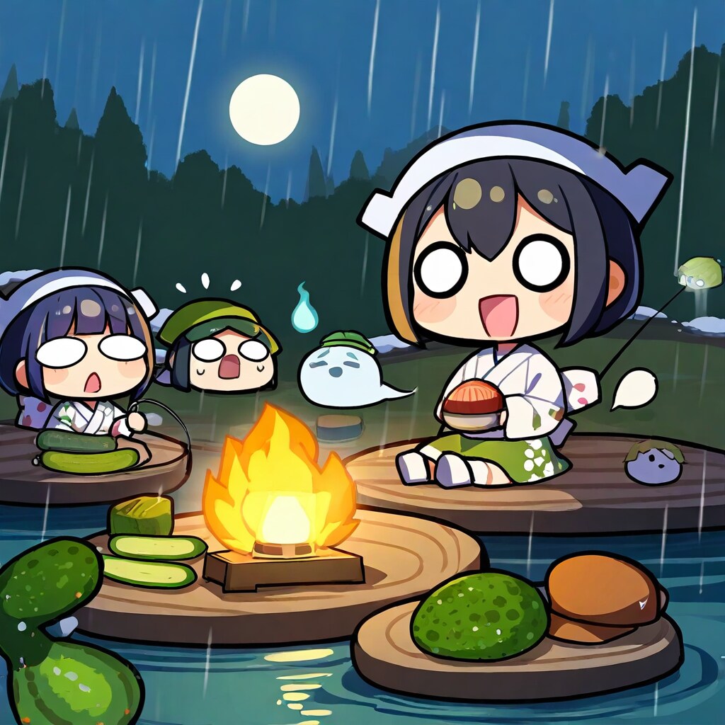 黒髪ちゃんと妖怪