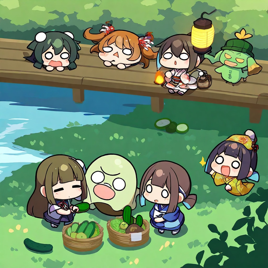 黒髪ちゃんと妖怪 | の人気AIイラスト・グラビア