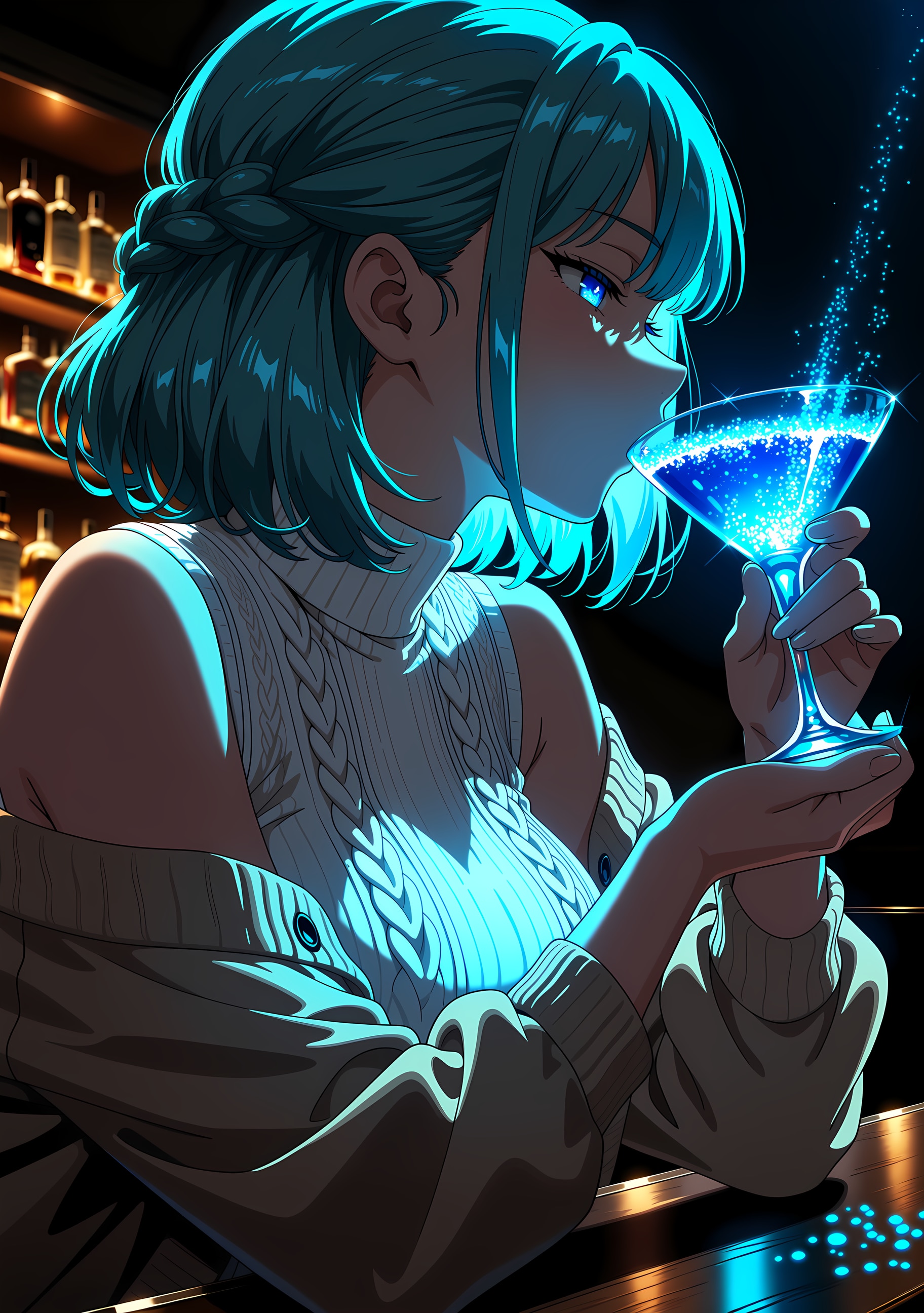 光を飲む