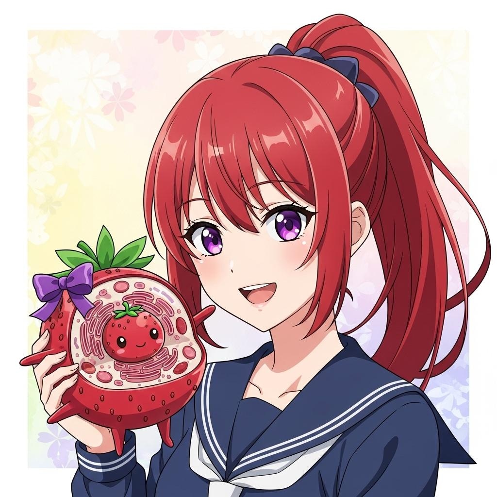 にーかちゃんと イチゴくん