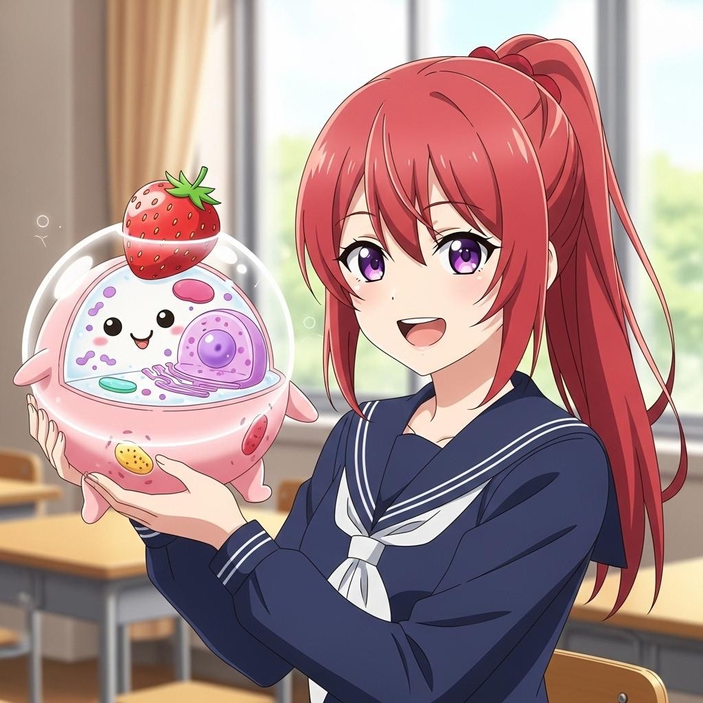 にーかちゃんと イチゴくん